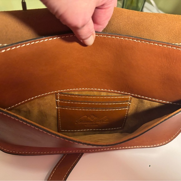 Patricia Nash Tan Leather Crossbody Bag with Stud Accents - Picture 8 of 8